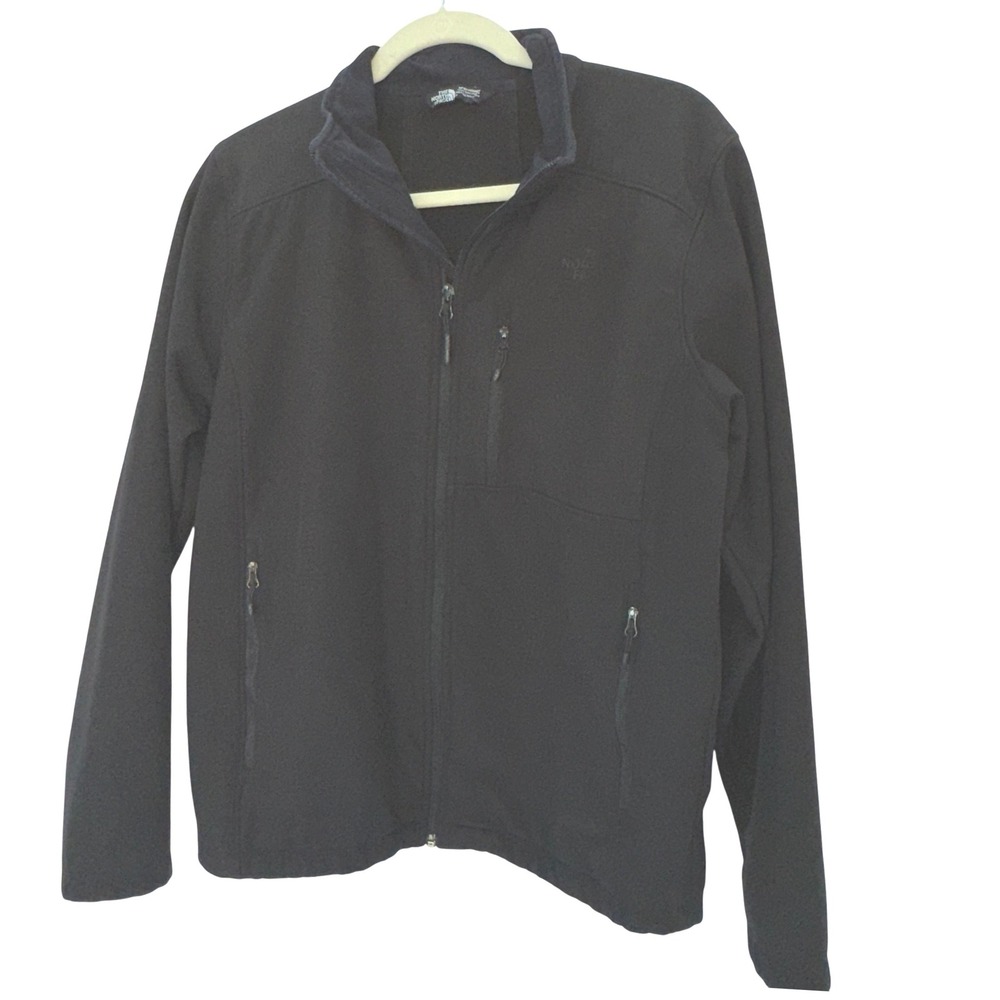 The North Face Jacket Men S Softshell Full Zip Black Outdoor Gorpcore Athleisure